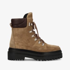 Delphine – Botines para mujer de ante color beige desierto