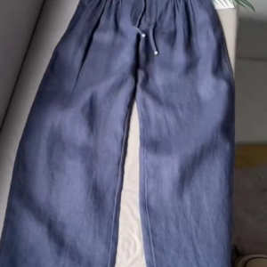 Noryelle - Pantalones anchos de lino y algodón