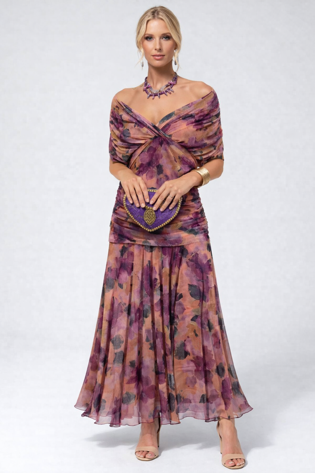 Rhian - Vestido midi fluido - Imagen 2