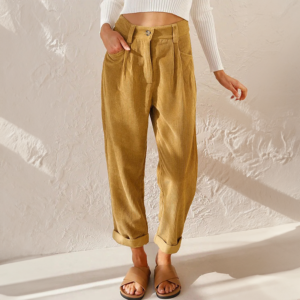 Pantalones casuales para mujer | Pierna ancha
