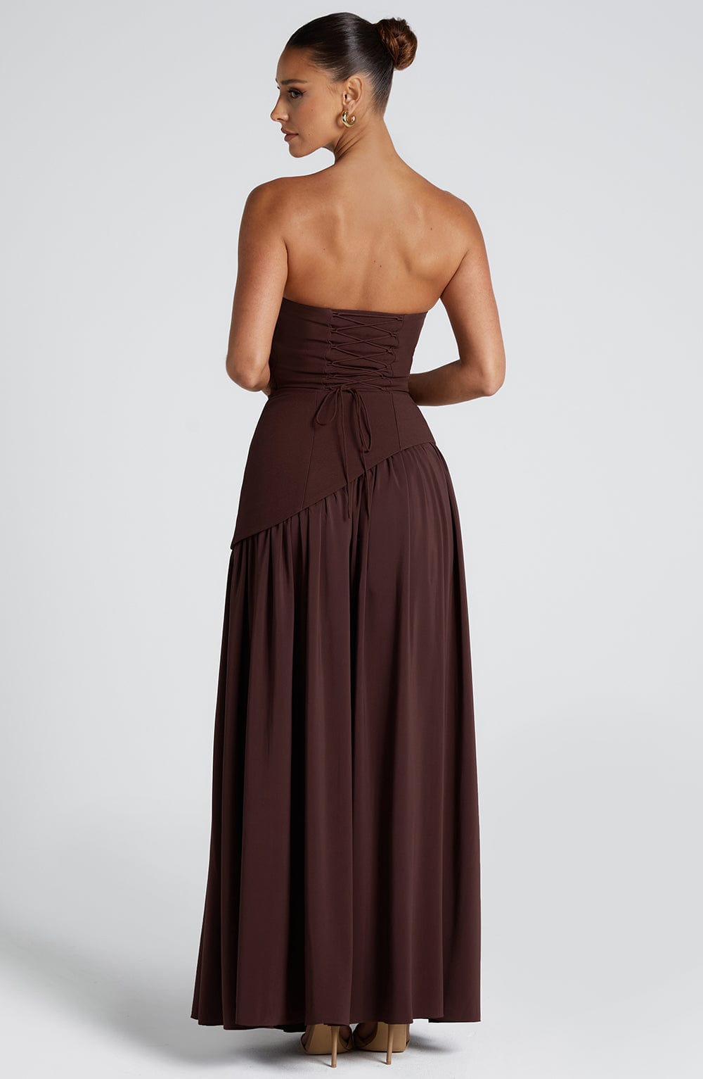 Toriana - Vestido maxi sin hombros - Imagen 11