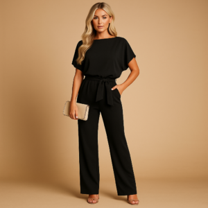 Azalea - Mono elegante para mujer con cinturón de lazo