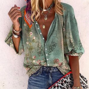 Shelby - Blusa de verano con estampado