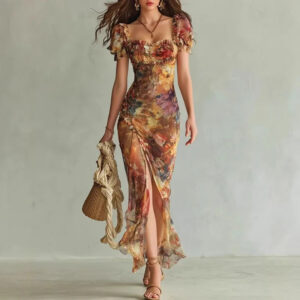 Yvelisse – Vestido maxi bohemio para mujer