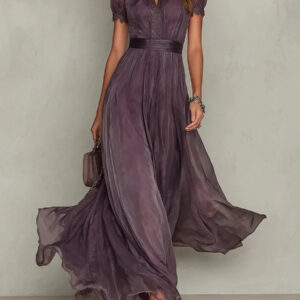 Briseida – Vestido maxi vintage con abertura