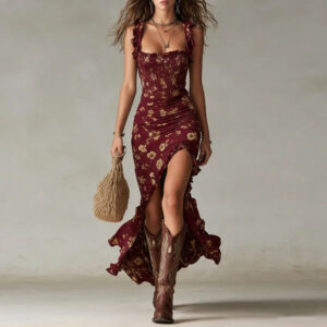 Florévia – Vestido maxi bohemio para mujer