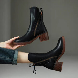 Elyra – Botas elegantes de cuero para mujer