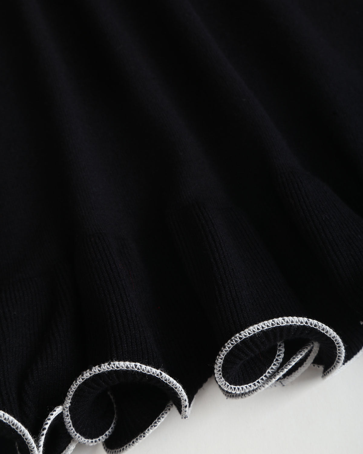 Zenara - Vestido mini acanalado con volantes casual elegante - Imagen 7