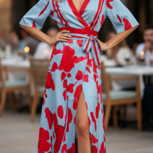 Elisara – Vestido de flores elegante
