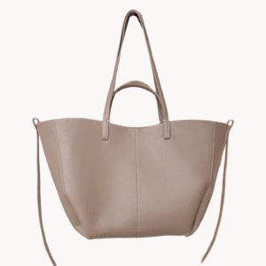 Alina – Bolso de hombro taupe elegante y compacto para mujer