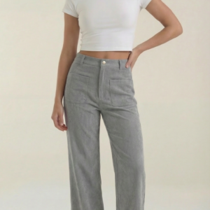 Bailey - Pantalones anchos de pana para mujer