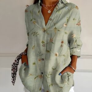 Avrisse - Blusa para mujer con diseño de estampado juguetón