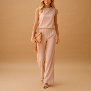Wavina - Mono femenino elegante con pierna ancha